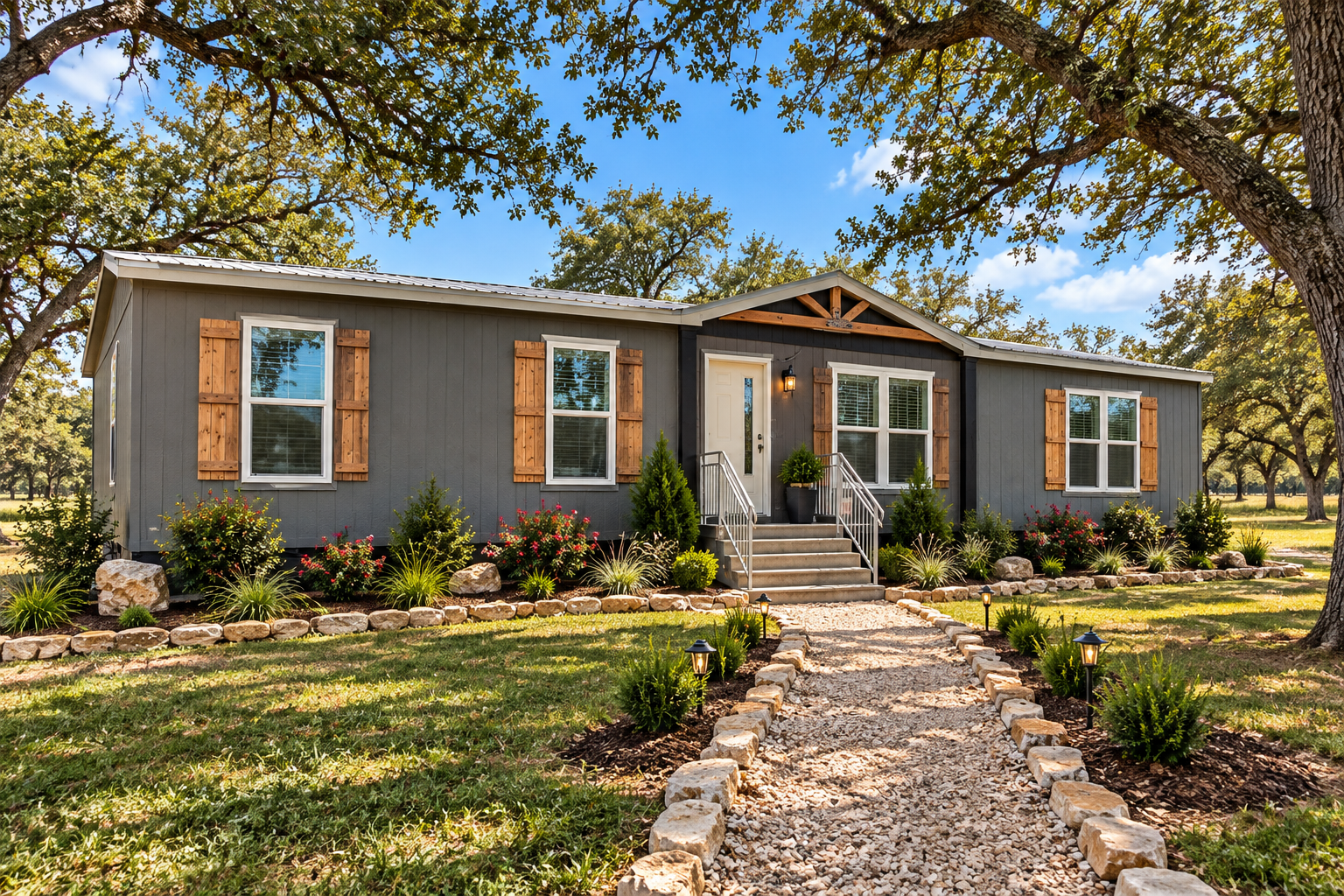 Rustic Gray Home Beneath Oak Trees.png